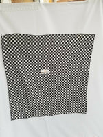 Sikh punjabi black white boxes hindu bandana head wrap gear rumal handkerchief