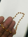 Rudraksh mala natural beads evil eye protection lucky necklace rudraksha ff14