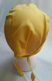 Sikh Patka Yellow Jean Embroidered Khanda Adult Unisex Head Wrap Punjabi Turban