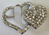 Stunning vintage look designer heart flower bird brooch broach celebrity pin lll