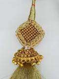 Indian punjabi pranda mehndi jagoo mirror bridal patiala paranda hair braid gg2