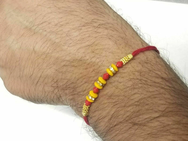 Lucky hindu red thread stunning evil eye protection bracelet talisman amulet ff1