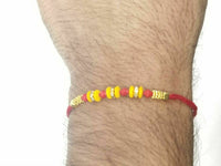 Lucky hindu red thread stunning evil eye protection bracelet talisman amulet ff1