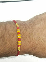 Lucky hindu red thread stunning evil eye protection bracelet talisman amulet ff1
