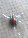 Stunning vintage look gold plated red apple designer brooch broach pin jjj54