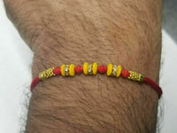 Lucky hindu red thread stunning evil eye protection bracelet talisman amulet ff1
