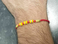 Lucky hindu red thread stunning evil eye protection bracelet talisman amulet ff1