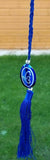 Sikh ek onkar khanda blue pendant evil eye protection car rear mirror hanger rr3