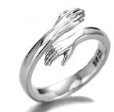 Hug ring adjustable size good luck love blessings sikh hindu muslim couple k25