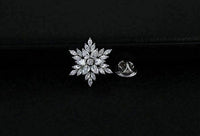 Stunning vintage look silver plated elegant flower celebrity brooch broach pin f
