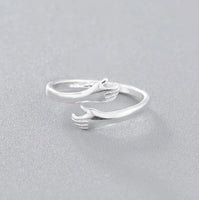 Hug ring adjustable size good luck love blessings sikh hindu muslim couple k25