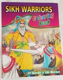 Children colouring book of sikh warriors pictures religious colour book for kids
