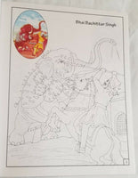 Children colouring book of sikh warriors pictures religious colour book for kids