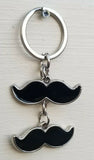 Sikh punjabi moustache singh kaur khalsa stainless steel key chain key ring pp2