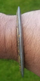 Sikh kara sarbloh floral engraved bangle singh kaur khalsa pure iron kada v14
