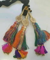 Indian punjabi pranda mehndi jagoo charms bridal patiala paranda hair braid a14