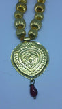 Punjabi folk cultural bhangra gidha kaintha pendant blue thread necklace z2