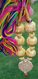 Punjabi kaintha folk cultural bhangra gidha pendant cultural patiala necklace nf
