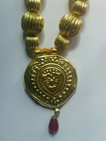 Punjabi folk cultural bhangra gidha kaintha pendant turquoise thread necklace n3