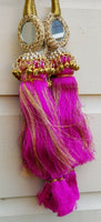 Indian punjabi pranda mehndi jagoo mirror bridal patiala paranda hair braids hh7