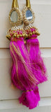Indian punjabi pranda mehndi jagoo mirror bridal patiala paranda hair braids hh7