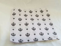 Sikh punjabi singh kaur white khalsa khandas bandana head wrap gear rumal za6