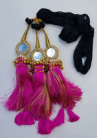 Indian punjabi pranda mehndi jagoo mirror bridal patiala paranda hair braids hh7