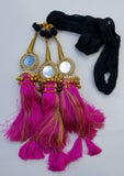 Indian punjabi pranda mehndi jagoo mirror bridal patiala paranda hair braids hh7