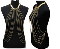 Sexy Tassel necklace gold plated celebrity snake kinky design vintage look ggg68