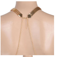 Sexy Tassel necklace gold plated celebrity snake kinky design vintage look ggg68