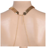 Sexy Tassel necklace gold plated celebrity snake kinky design vintage look ggg68