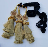 Indian punjabi pranda mehndi jagoo mirror bridal patiala paranda hair braids h5
