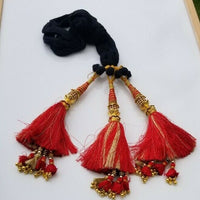 Indian punjabi pranda mehndi jagoo mirror bridal patiala paranda hair braid hhh8