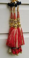 Indian punjabi pranda mehndi jagoo mirror bridal patiala paranda hair braid hhh8