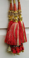 Indian punjabi pranda mehndi jagoo mirror bridal patiala paranda hair braid hhh8