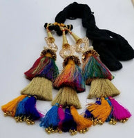 Indian punjabi pranda mehndi jagoo mirror bridal patiala paranda hair braid rrr3