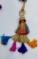 Indian punjabi pranda mehndi jagoo mirror bridal patiala paranda hair braid rrr3