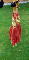 Indian punjabi pranda mehndi jagoo mirror bridal patiala paranda hair braid hhh8