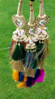 Indian punjabi pranda mehndi jagoo mirror bridal patiala paranda hair braid rrr3