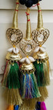 Indian punjabi pranda mehndi jagoo mirror bridal patiala paranda hair braid rrr3