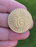 Guru nanak dev ji eik onkar sikh son of sardar movie good luck token coin eee1g