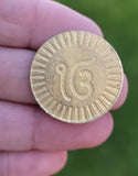 Guru nanak dev ji eik onkar sikh son of sardar movie good luck token coin eee1g
