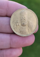 Guru nanak dev ji eik onkar sikh son of sardar movie good luck token coin eee1g