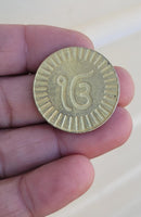 Guru nanak dev ji eik onkar sikh son of sardar movie good luck token coin eee1g