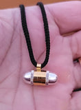 Punjabi evil protection amulet good luck taweet locket pendant black thread pp9