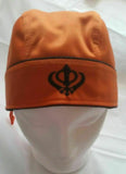 Sikh punjabi turban patka pathka khanda bandana head wrap orange colour singh xx