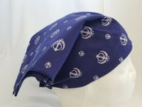 Sikh punjabi singh kaur blue khalsa khandas bandana head wrap gear rumal hankie