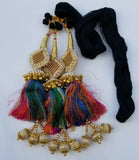 Indian punjabi pranda mehndi jagoo mirror bridal patiala paranda hair braids m10