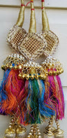 Indian punjabi pranda mehndi jagoo mirror bridal patiala paranda hair braids m10