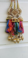 Indian punjabi pranda mehndi jagoo mirror bridal patiala paranda hair braids m10
